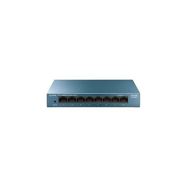 Switch 8 Portas Tp Link LS108G 10/100/1000 Giga Steel Case