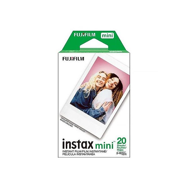 Filme Fujifilm Instax Mini - Pacote com 20 Unidades para Impressões Instantâneas