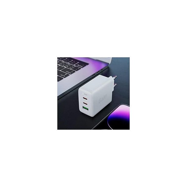 Carregador Duplo Acefast A41 Usb-A + Usb-C 65W Branco