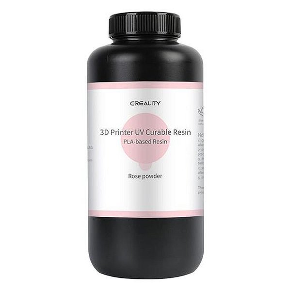 Resina UV Curável Creality PLA 500G - Cor Rosa para Impressão 3D