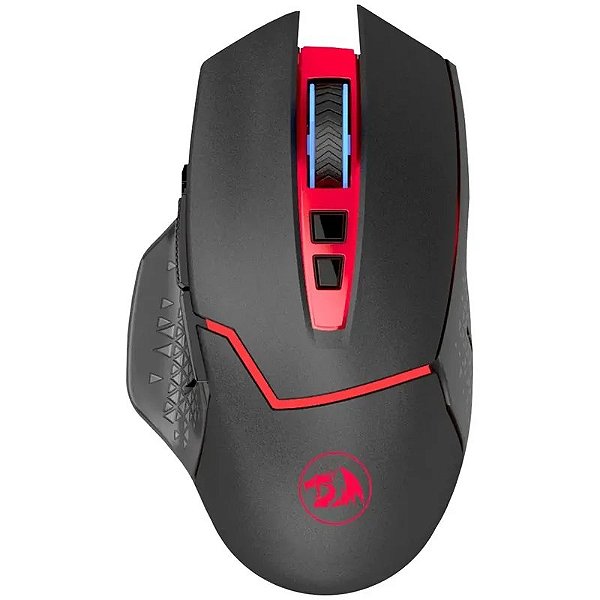 Mouse Gamer Sem Fio Redragon Mirage M690 - Preto e Vermelho