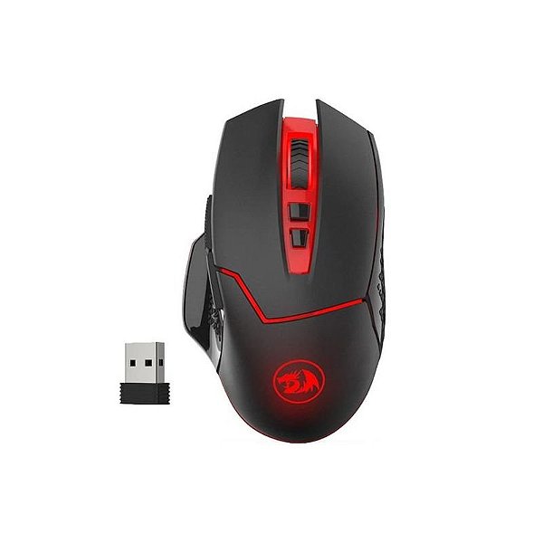 Mouse Gamer Sem Fio Redragon Mirage M690 USB 4800 DPI Retroiluminado - Preto