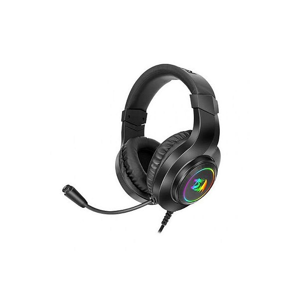 Fone de Ouvido Gamer Redragon Hylas H260RGB Preto com Iluminação RGB