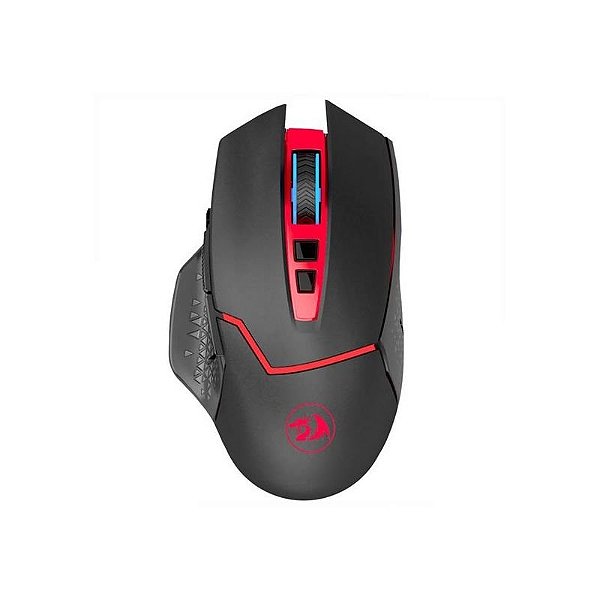 Mouse Gamer Sem Fio Redragon M690 Mirage - Preto e Vermelho