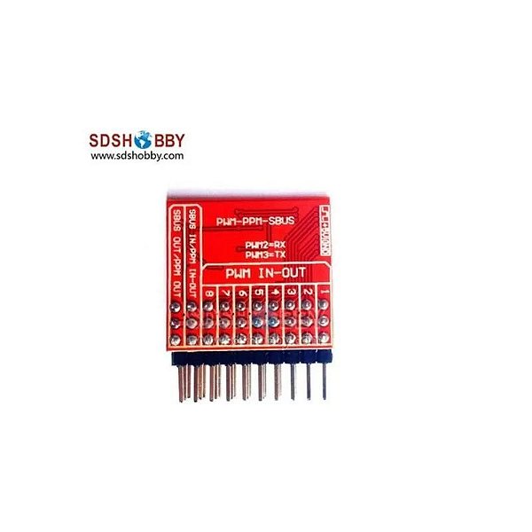 Conversor de Sinal PWM/PPM/SBUS RX para S.BUS - Modelo Zhq