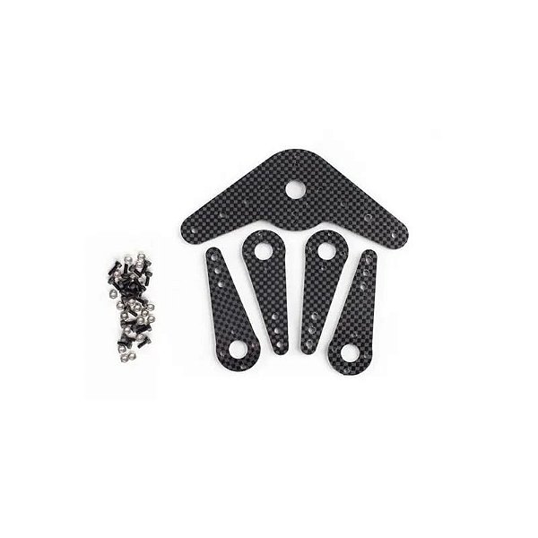 Braços de Servo em Carbono Universal Modelo SAC801 - Conjunto com 5 Peças