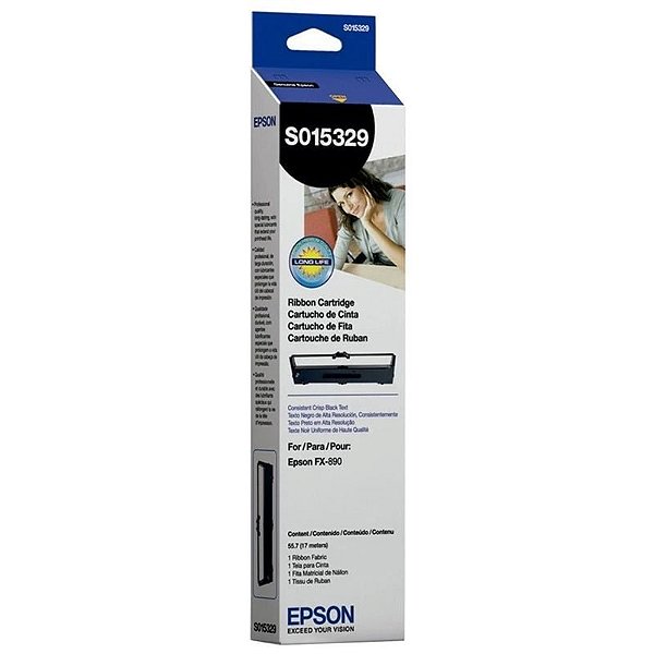 Fita De Impressão Epson S015329 Para Impressoras Fx-890