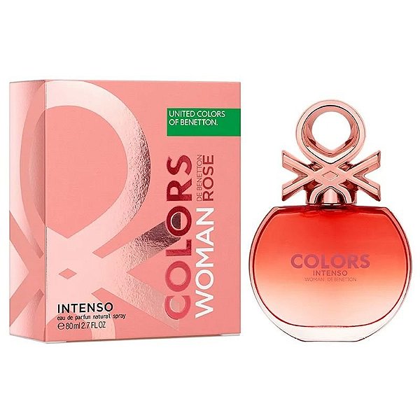 Perfume Benetton Colors Woman Rose Intenso EDT 80mL - Feminino: Fragrância Floral e Sofisticada
