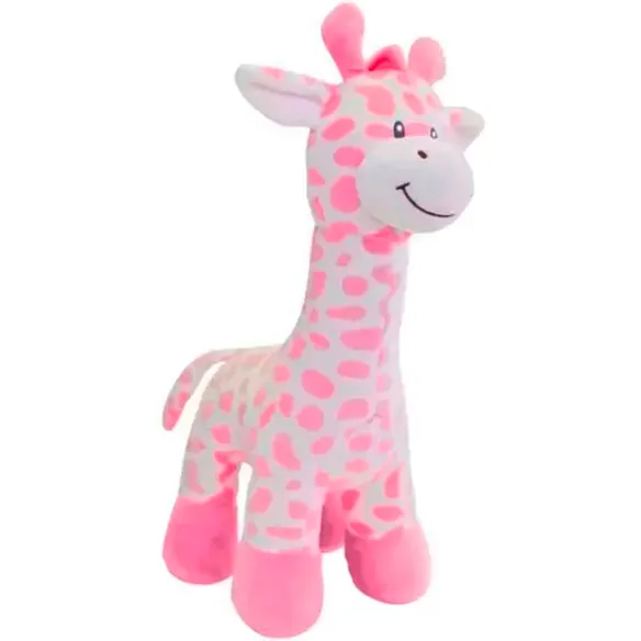 Girafa de Pelúcia Rosa - Brinquedo Macio e Encantador