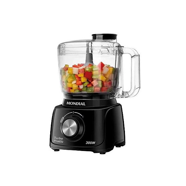 Processador de Alimentos Mondial Turbo Pratic MP-16-B 300W 220V - Cor Preto
