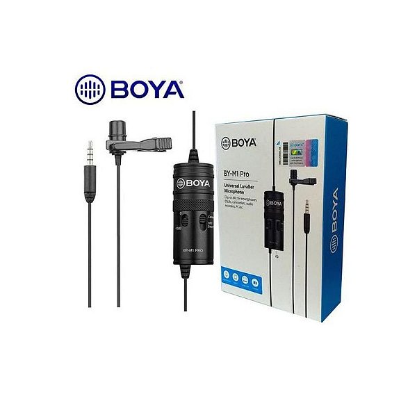 Microfone Duplo De Lapela Boya By M1Dm Com Fio