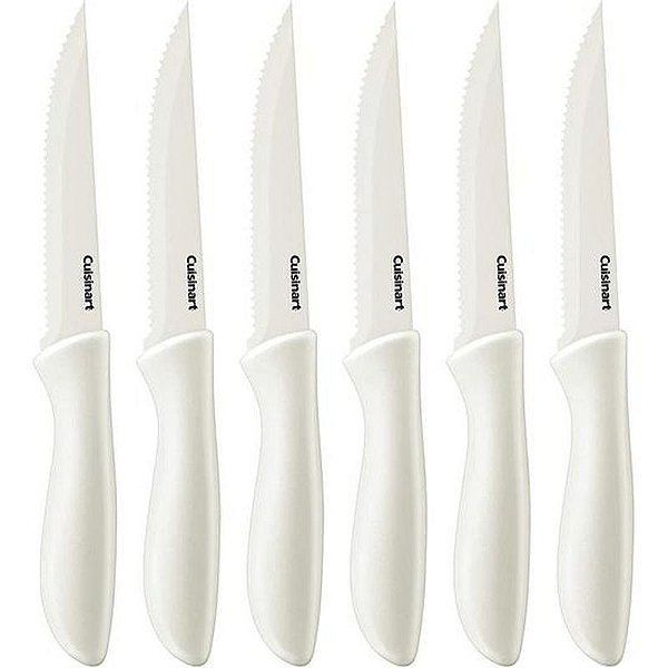 Jogo De Facas Serra Cuisinart C55 6Pcsw Ceramic Branco 6 Peças