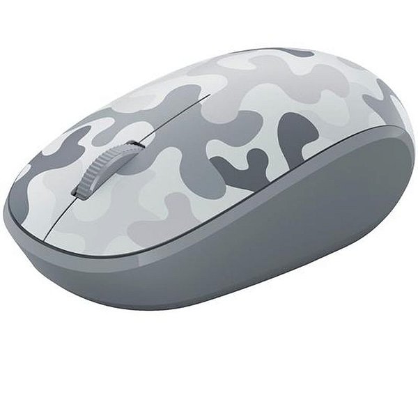 Mouse Sem Fio Microsoft Branco Camuflado 1.000 Dpi