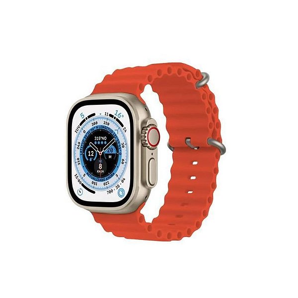 Pulseira Inteligente Luo S8 Ultra 49Mm Laranja