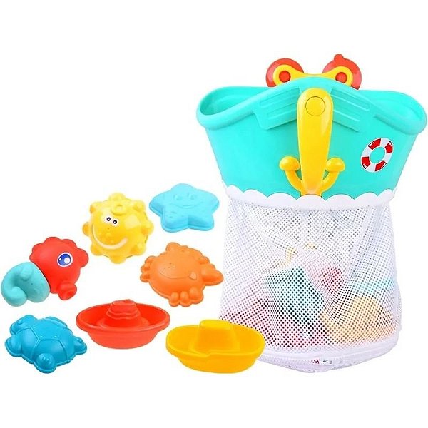 Brinquedo de Banho com Estrutura de Coletor de Água - 8 Peças HE0271