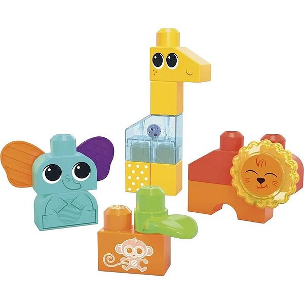 Blocos de Montar Safari Rock'n Rattle Fisher-Price - HKN42