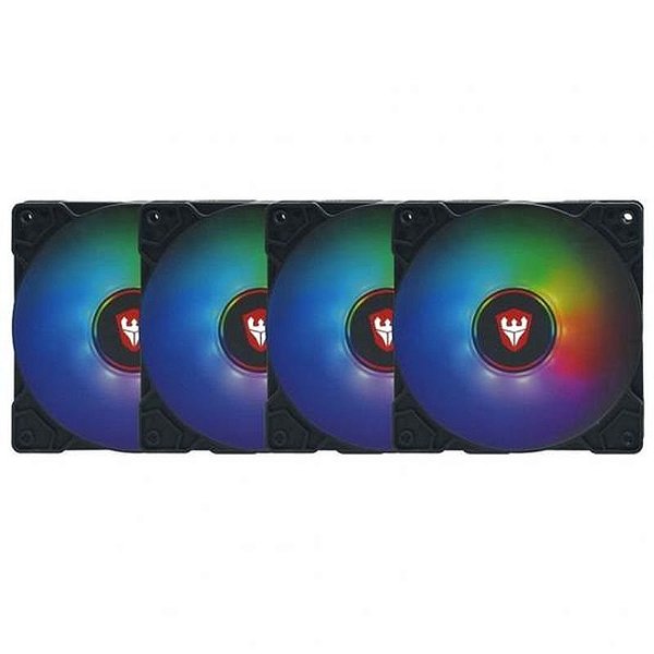 Kit de Ventoinhas RGB Sate LED 31K - 4 Ventoinhas com Conexão Molex
