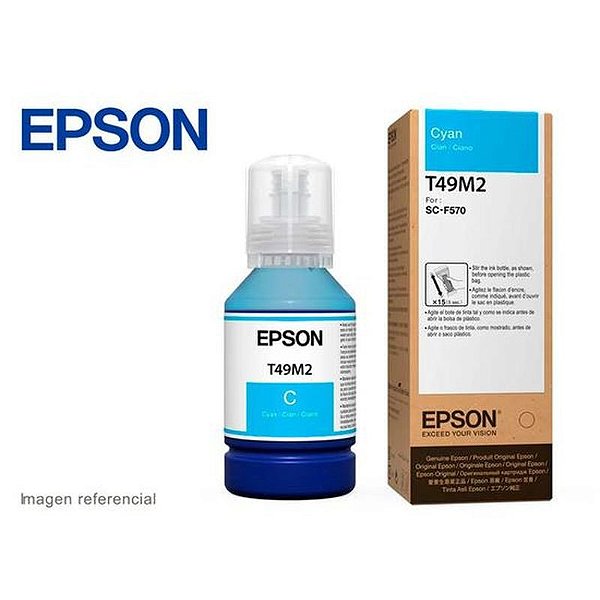 Tinta Sublimatica Epson T49M220 Ultra Cyan 140ML para Impressoras F170/F570