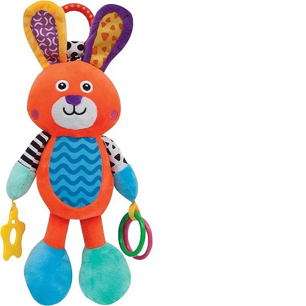 Coelho Vibrante De Atividades Buba - Brinquedo Interativo Para Bebês