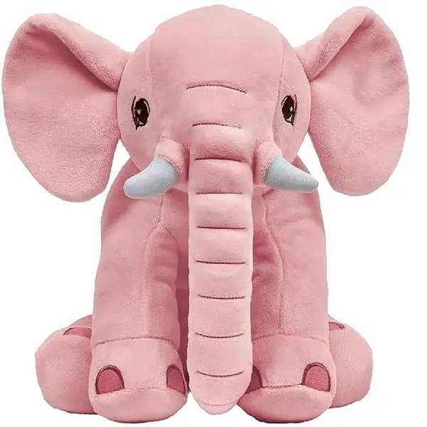 Pelúcia Elefante Rosa Buba 30Cm - Macio E Aconchegante Para Crianças