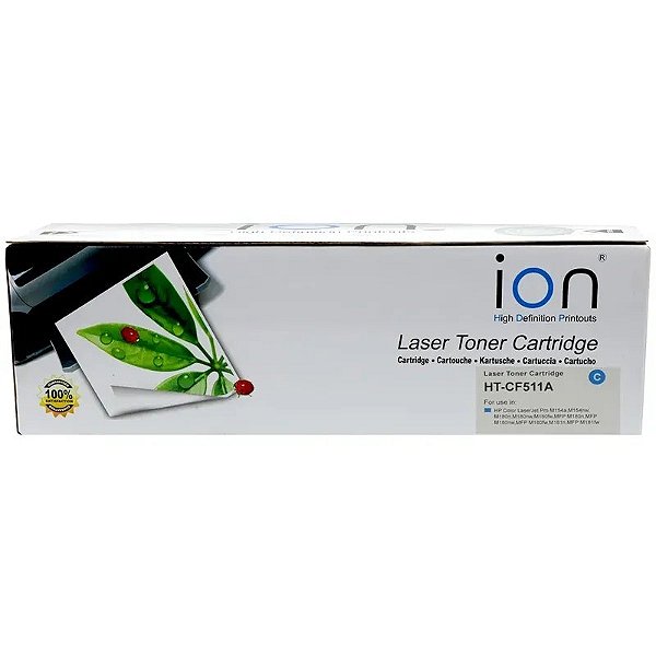 Toner Ciano Ht-Cf511A Para Impressoras - Alta Qualidade E Rendimento