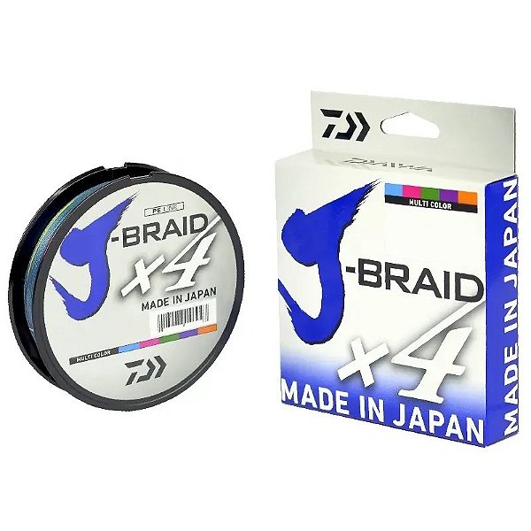 Corda de Pesca Daiwa J-Braid X4 0,29mm 40LB 300M - Resistência Superior para Pescadores