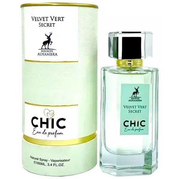 Perfume Chic Velvet Vert Secret EDP 100mL - Maison Alhambra para Mulheres