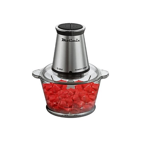 Processador de Alimentos Molimix Power Chop MPA 500 - Cinza e Preto, 240V 50/60Hz