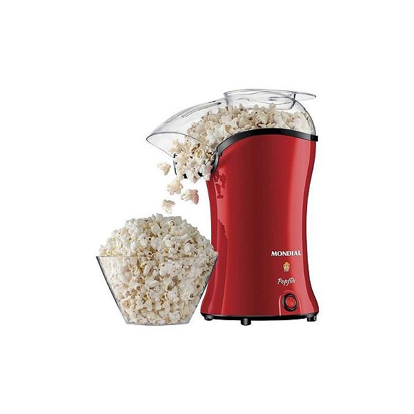 Pipoqueira Elétrica Mondial PP-03 110V - Modelo Vermelho Ideal para Lanches
