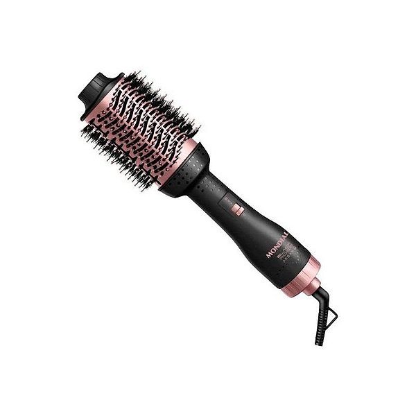 Escova Multifuncional Mondial 2 em 1 ES-14 Preto e Rosa Bivolt