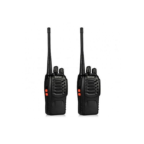 Radio Comunicador Baofeng BF-888S - Kit com 2 Walkie Talkies e 16 Canais