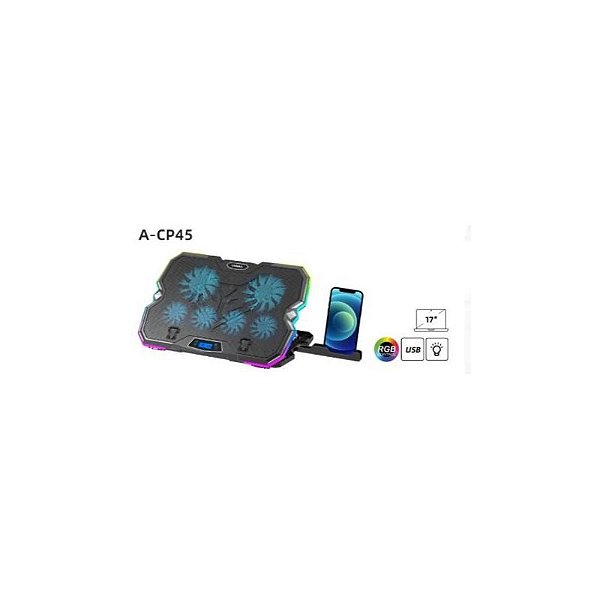 Suporte para Cooler Notebooks Sate A-CP45 com Iluminação RGB LED
