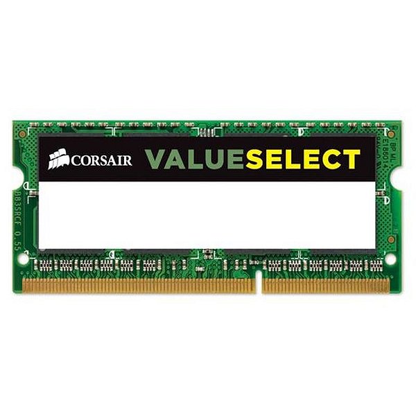 Memória RAM Corsair ValueSelect 4GB DDR3L 1333MT/s para Notebooks - CMSO4GX3M1C1333C9