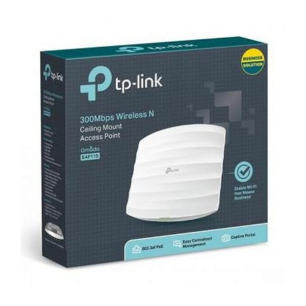 Acess Point TP-Link EAP115 2.4GHz - Teto 300Mbps