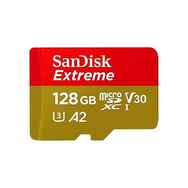 Cartão De Memória Micro Sd Sandisk 128Gb Extreme 190-90 Mb/S