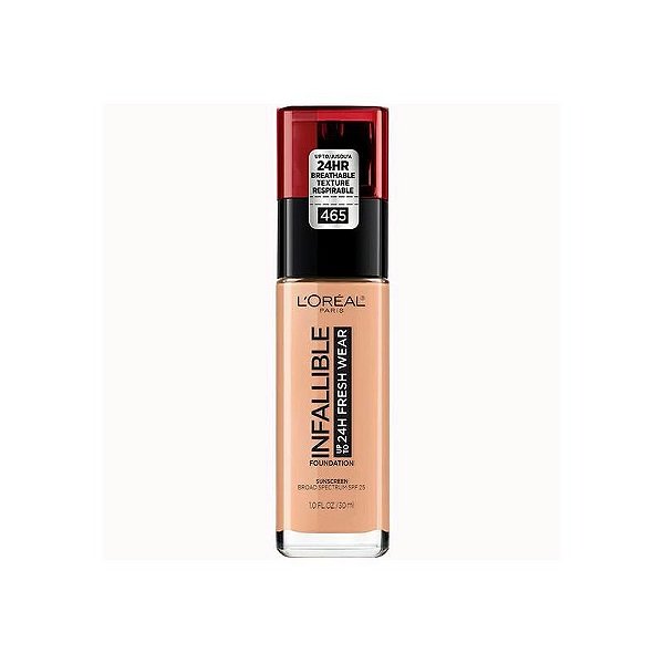 Base Líquida L'Oreal Infallible 465 Sand 30ML - Maquiagem Profissional