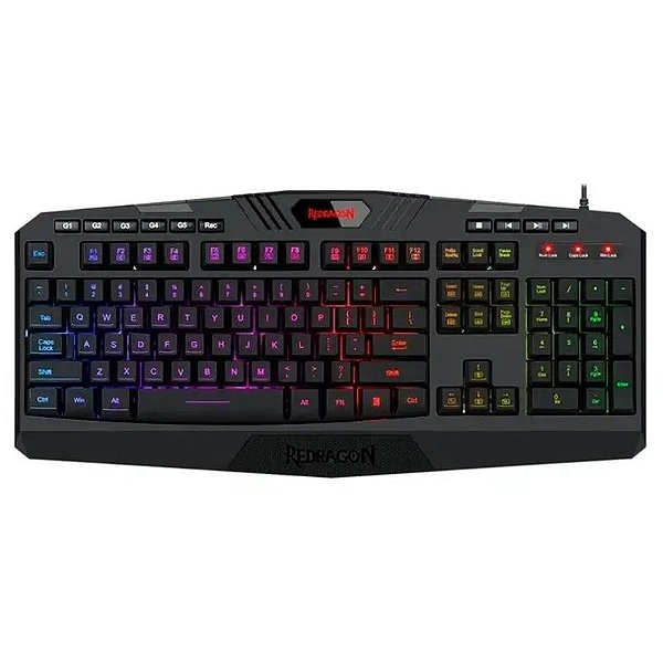 Teclado Gaming Redragon K503A Rgb Com Cabo - Preto (Layout Espanhol)