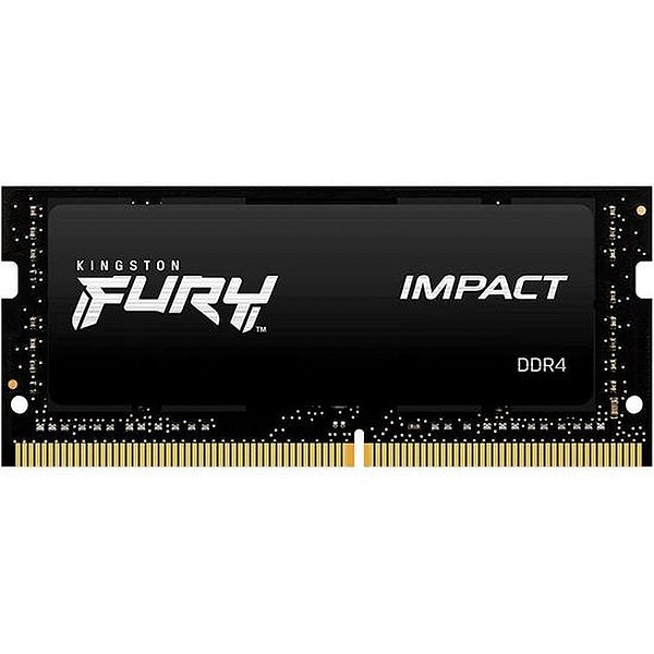 Memória Ram Ddr4 So-Dimm Kingston Fury Impact 8Gb 3200Mhz - Preto