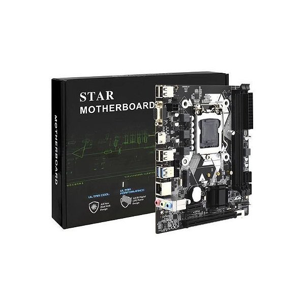 Placa Mãe H81 M.2 com HDMI, VGA e USB 3.0 - Socket LGA 1150 Gigabit Ethernet