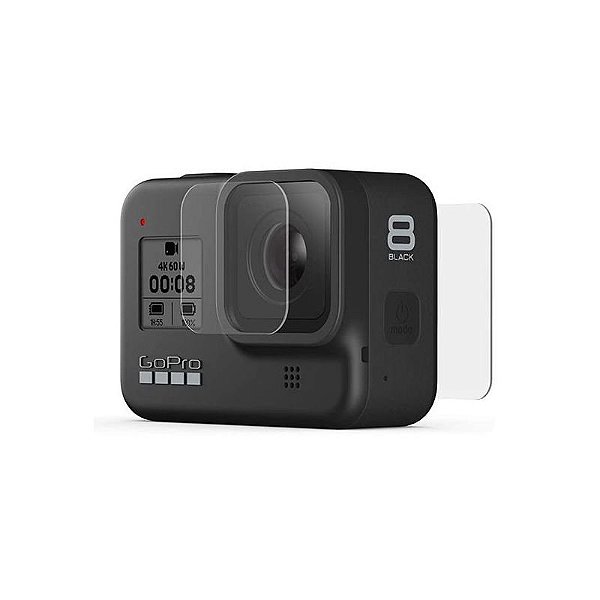 Protetor De Tela E Lente Para Câmera Gopro Hero8 - Ajptc-001