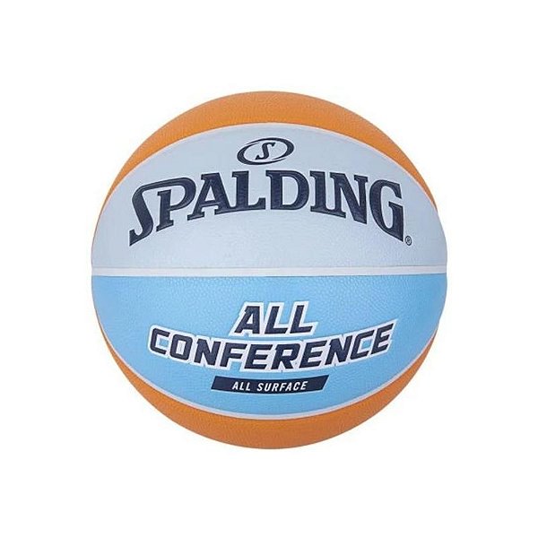 Bola de Basquete Spalding All Conference Laranja e Azul Tamanho 7