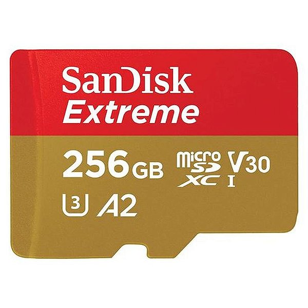 Cartão de Memória Micro SD SanDisk Extreme 256GB 190MB/s SDSQXAV-256G-GN6MA