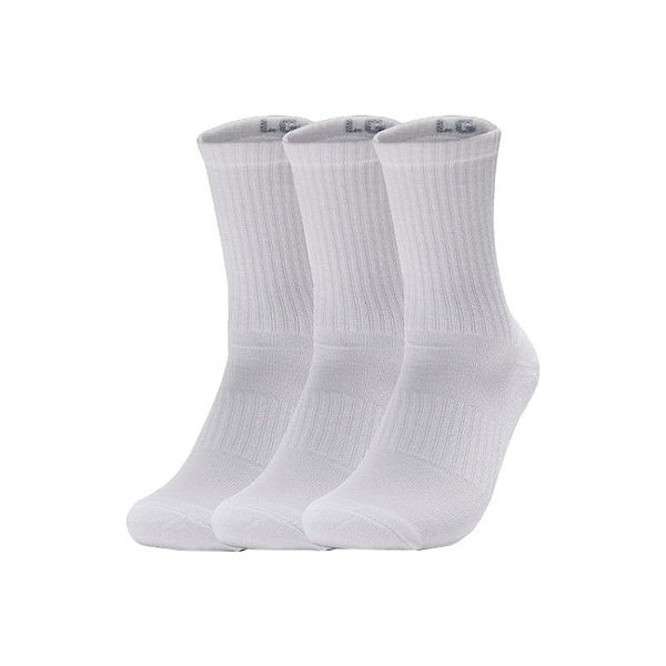 Meias Esportivas Under Armour Ua Core - Kit Com 3 Pares