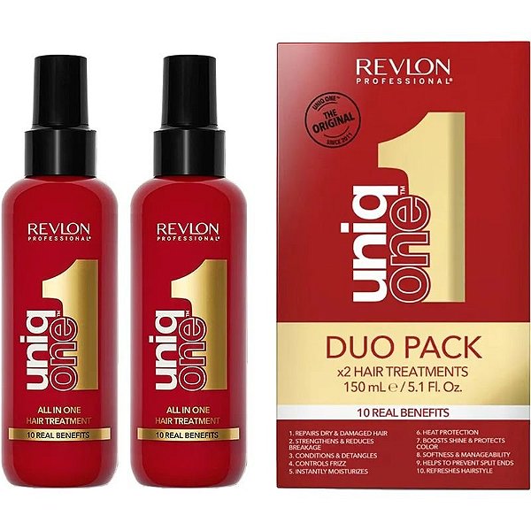 Pacote Duo de Tratamento Capilar Revlon Uniq One 150ml - Cuidado Completo para os Cabelos