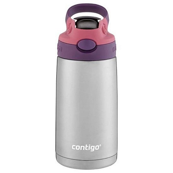 Garrafa Térmica Contigo Kiss Lila e Rosa 384ML com Design Elegante