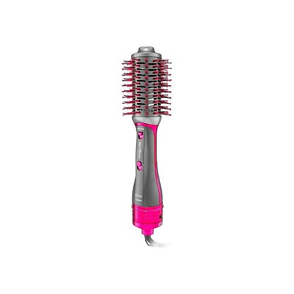 Escova Secadora Britania BES26SR: 1300W, 3 Temperaturas e 2 Velocidades, Bivolt, Cinza/Rosa