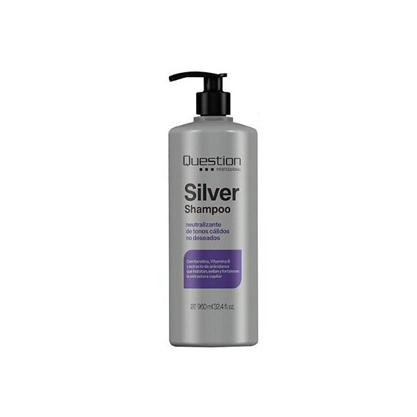 Shampoo Matizador Prata 960 ML para Cabelos Loiros e Grisalhos