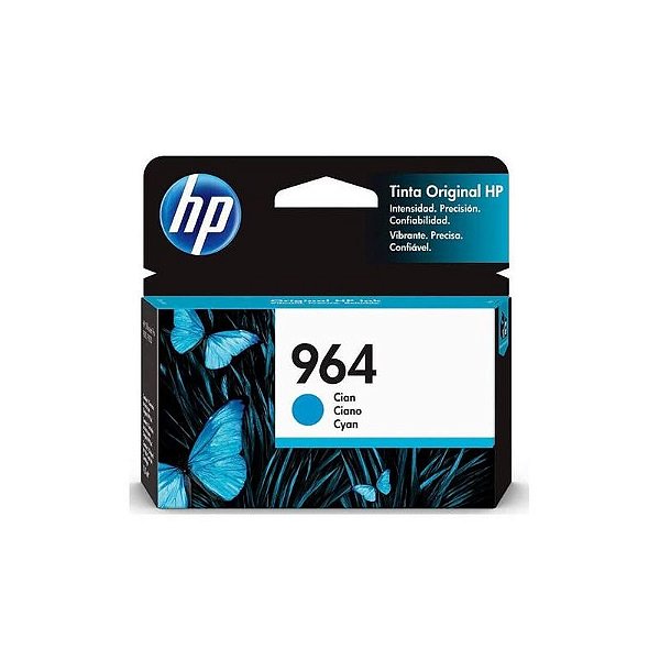 Cartucho Original Para Impressoras Hp - Tinteiro 964 Ciano 3Ja50Al