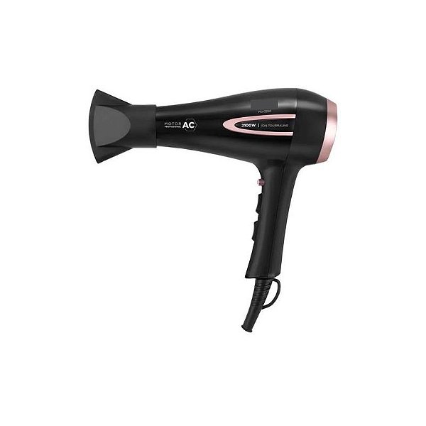 Secador de Cabelo Britânia PSA3250 2100W com 3 Temperaturas e 2 Velocidades - Preto/Rosa