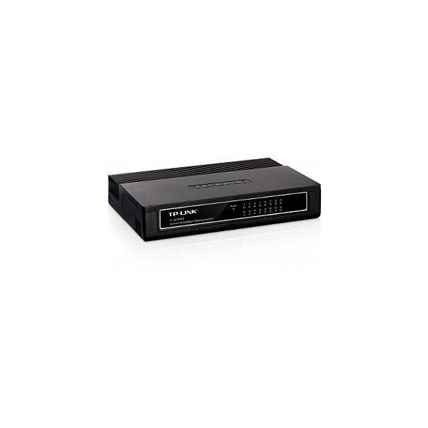Switch De Rede 16 Portas Tp-Link Tl-Sf1016D 10/100 Bivolt.